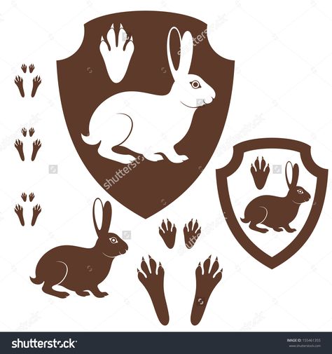 Rabbit/hare Rabbit Paw Print, Rabbit Footprints, Paw Print Image, Bunny Paws, Paw Drawing, Pawprint Tattoo, Bunny Tattoos, Paw Tattoo, Rabbit Tattoos