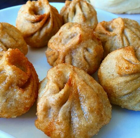 Fried Beef Momo Dumplings at Phayul Momos Folding Ideas, Fried Momos, Fried Momos Recipe, Fried Momos Food Photography, Types Of Momos, Momo Dumplings, Pan Fried Momos, Indian Flag Pic, Momos Recipe