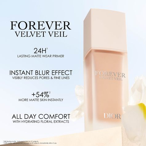 Dior Forever Velvet Veil Matte Primer - Dior | Sephora Dior Primer, Forever Foundation, Matte Primer, Mattifying Primer, Beauty Wishlist, Matte Skin, Dior Forever, Bumble And Bumble, Real Techniques