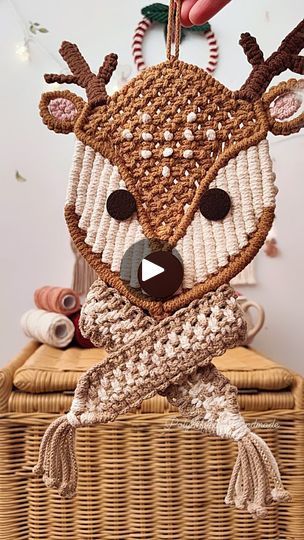 Macrame Reindeer Tutorial, Macrame Reindeer, Macrame Patterns, Let Me Know, Etsy Store, Reindeer, Deer, Macrame, Let Me