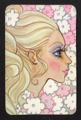 70's 70s Art Style, 70s Art Aesthetic, 70s Drawings, 60s Painting, 70s Artwork, Pretty Blonde Girl, 70's Art, 70s Art, 60s Art