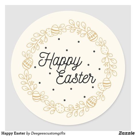 Easter Stickers, About Easter, Circle Frames, Easter Cakes, Welcome Spring, Create Custom Stickers, Printable Stickers, Free Paper, Round Stickers