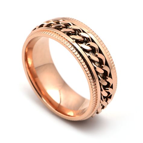 Damascus Men's Stainless Steel Spinner Rings Men Cool Fidget Band Material: Stainless steel Style: Flowers Packing: Bulk Style: Men's Inlaid material: not inlaid Color: black, rose gold, silver #birthdaygift #engagmentring #giftforgirlfriend #giftforboyfriend #giftforhusband #damascusring #giftforwife #fashionring #beautyofyourhands #rings #brand Rings Men, Xmas List, Fidget Rings, Spinner Ring, Birthday Wishlist, Spinner Rings, No 8, 16th Birthday, Men's Rings