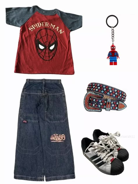 Spiderman Fit, Y2k Spiderman, Halloween Costumes 2022, Spiderman Outfit, Baggy Outfit Ideas, Silly Clothes, Round Of Applause, Kampot, Diy Vetement