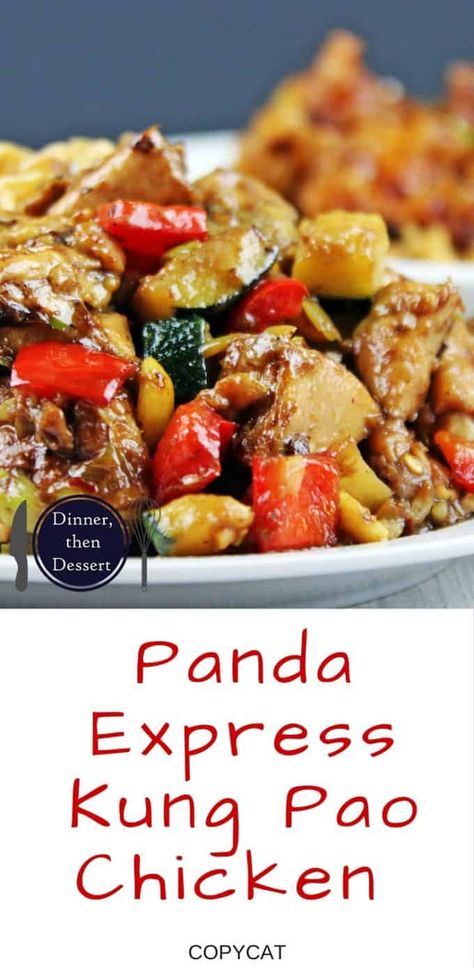 Panda Express Kung Pao Chicken, Panda Express Recipes, Recipes Copycat, Wok Recipes, Chicken Menu, Mapo Tofu, Red Bell Peppers, Sesame Ginger, Panda Express