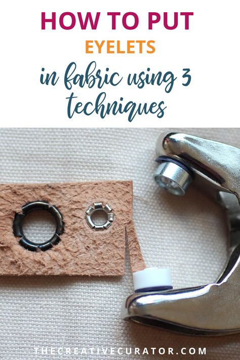 How To Add Eyelets To Fabric, How To Put Eyelets In Fabric, How To Put Grommets In Fabric, How To Make Grommet Holes, How To Add Grommets To Fabric, Grommet Clothing, Grommet Machine, Grommet Tool, Porch Curtains