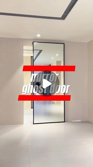 Tommy Lee on Instagram: "mirror ghost door from China

#office #interior #room #checkroom #architect #interior #China #factory #aluminum #board #foshan #frameless #hospital #school #designer #fashionable  #likes #glass #aluminumdoors #manufactory #showroom" Steel Glass Doors Office, Mechanical Room Sliding Door, Aluminium Frame Design Glass Doors, Fog Doir Sliding Hlass Door, Steel Glass Barn Door, Ghost Door, Swiss House, Sliding Door Systems, Interior Room