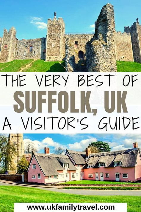 Visiting Suffolk on your UK holidays? Growing up in Suffolk and knowing it inside out, we put together a complete guide to visiting Suffolk. Prettiest Villages in Suffolk | Things to do in Suffolk | Suffolk holidays | UK holidays | Suffolk Coast | Suffolk Pubs | Suffolk Accommodation | Suffolk with Kids | Suffolk Wildlife | #visitsuffolk #ukholidays Traveling Board, House In The Clouds, Ipswich Suffolk, Suffolk Coast, Staycation Ideas, Suffolk England, Uk Holiday, Travel England, England Trip