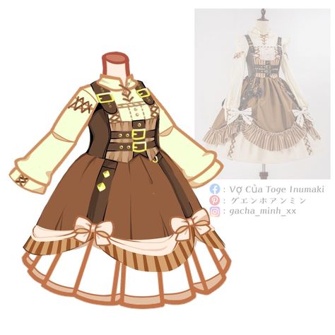 Gacha Art Mod Outfit Ideas, Gacha Club Goddess Outfit Ideas, Victorian Gacha Club Outfits, Steampunk Gacha Club Outfits, Gacha Goddess Outfits, Gacha Club Aesthetic Outfits, Servant Clothes, Soft Kawaii Aesthetic, Egypt Outfits