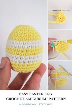 Easter Crochet Patterns Free, Egg Crochet, Easter Patterns, Egg Pattern, Easter Egg Pattern, Crochet Easter, Easter Crochet Patterns, Pola Amigurumi, Front Porch Christmas Decor Ideas