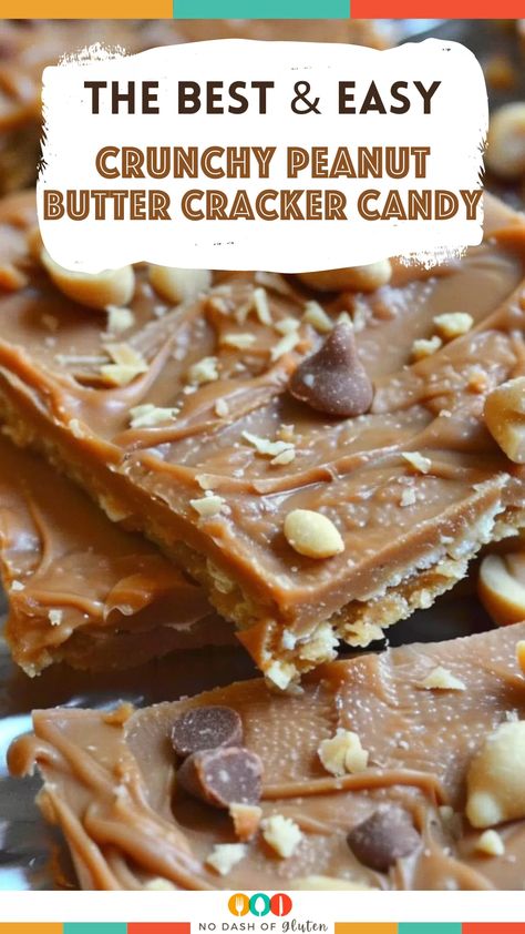 If you're a fan of sweet and salty treats, this Crunchy Peanut Butter Cracker Candy is for you! Easy to make, full of flavor, and ready in no time. The combination of caramel, peanut butter chips, and crunchy saltines will have you reaching for more. Don’t forget to share and save this recipe—your family will thank you! Peanut Butter And Graham Crackers, Peanut Butter Cracker Candy, Peanut Butter Graham Cracker Dessert, Crunchy Peanut Butter Recipes, Saltine Cracker Candy, Graham Cracker Dessert, Cracker Dessert, Peanut Butter Crackers, Cracker Candy