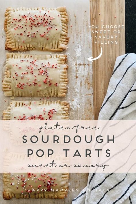 Gluten Free Dairy Free Pop Tarts, Bakerita Gluten Free Sourdough, Gluten Free Pop Tarts Recipe, Gluten Free Sourdough Desserts, Gluten Free Sourdough Discard Crackers, Gluten Free Sourdough Discard Scones, Gluten Free Sourdough Discard Bread, Sourdough Starter Gluten Free, Gluten Free Sour Dough Starter Recipe