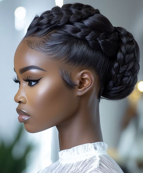 💁 Embrace Glamorous Braids Updo Hairstyle with Wedding Guest Braided Hairstyles Hairstyles Glamorous, Bride Braid, Braids Updo, Braid Updo, Updo Hairstyle, Braided Hairstyles Updo, Braided Updo, Braids Hairstyles, Style At Home