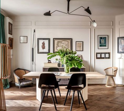 31 homewares items everyone should own by the age of 30 - Vogue Australia Serge Mouille Ceiling Lamp, Contemporary Wall Lamp, Herringbone Wood Floor, Classic Dining Room, Slanted Ceiling, Serge Mouille, Arm Chandelier, Contemporary Floor Lamps, Modern Light Fixtures