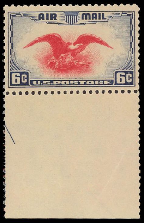 Daniel Kelleher Auctions, Jun 2012, Sale 630, Lot 1980. Cost of US Stamp Scott C23 - 1938 6c Air Eagle Air Mail Stamp, Colorado Postage Stamp, New York Postage Stamp, Us Postage Stamps Vintage, Indian Postal Stamps, Stamp Auctions, Rare Stamps, Brilliant Colors, Postage Stamps