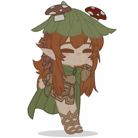 Gacha Club Forest Outfits, Gacha Club Nature Outfits, Mushroom Gacha Club Outfit, Gacha Mushroom Outfit, Gacha Cottagecore, Mushroom Outfits, Gacha Bases, Mushroom Outfit, Nature Outfits