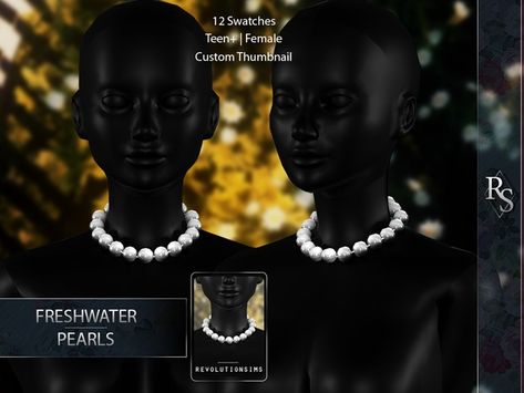 TS4 Freshwater Pearls | Patreon Sims 4 Pearls, Necklace Sims 4 Cc, Sims 4 Cc Patreon, Cc Patreon, Ts4 Cc, Sims 4 Cc, Freshwater Pearl Necklaces, Sims 4, Fresh Water