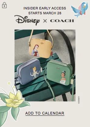 Coach X Disney, Disney Princess Collection, Coach Disney, Disney Souvenirs, School Bag Essentials, New Disney Princesses, Disney Handbags, Disney Bag, Princess Collection