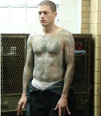 Wentworth Miller Michael Tattoo, Nowhere Boy, V Lines, Michael Scofield, Father Ted, Dominic Purcell, Ugly Betty, Wentworth Miller, Prison Break