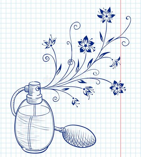 Perfume Perfume Bottle Tattoo, Free Vector Patterns, Calligraphy Doodles, Bottle Tattoo, Bottle Drawing, Fruits Drawing, Perfume Bottle Art, Phone Wallpaper Pink, Poster Drawing