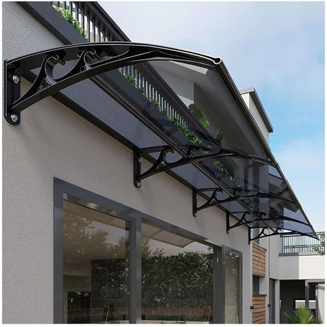 Amazon.com : Front Door Canopy Outdoor Awning,Aluminium Front Door Canopy Window Awning，Rain Shelter,Door Canopy Awning,Rain Awning Suitable for Door Porch, Outdoor, Roof, Patio (Size : 60x400cm/24x158in) : Patio, Lawn & Garden Outdoor Awning Ideas, Front Door Canopy Ideas, Outdoor Roof, Awning Ideas, Front Door Awning, Roof Patio, Aluminium Front Door, Front Door Canopy, Door Shades