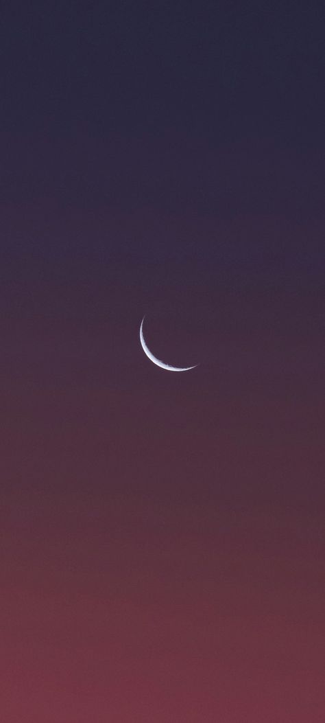 Crescent Moon Purple Blue sky cropped close up mobile wallpaper 1080x2400 Crescent Moon Wallpaper, Boyfriend Instagram, Luna Moon, Planets Wallpaper, Purple Sky, All Things Purple, Screen Wallpaper, Lock Screen, Screen Savers