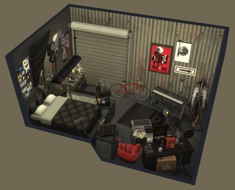 Roblox Room Decor, Room Simple Ideas, Roblox Room Ideas, Roblox Room, Musician Room, Room Modern Design, Aesthetic Tips, San Myshuno, Sims Freeplay Houses