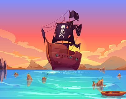 Check out new work on my @Behance profile: "Pirate Ship" http://be.net/gallery/95577465/Pirate-Ship Pirate Ship Illustration, Pirates Design, Pirate Ship Painting, Cartoon Pirate Ship, Pirate Ship Drawing, Pirate Illustration, Ship Illustration, Pirate Ship Tattoo, Pirates Illustration