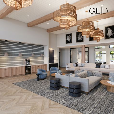 Leasing Lobby Design, Apartment Leasing Office Design, Leasing Office Interior Design, Common Space Office, Condo Lobby Interior Design, Modern Clubhouse Design, Multifamily Interior Design, Leasing Office Decor, Apartment Leasing Office