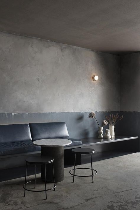 Expressive materials, sculptural forms and evocative use of light and colour at Locura, by Pattern Studio Australian Interior Design, Interior Design Awards, Banquette Seating, Drinks Design, Hospitality Design, Cool Bars, Cafe Design, Byron Bay, Banquette