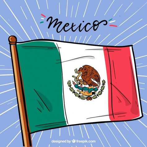 Fondo hecho a mano de la bandera mexican... | Free Vector #Freepik #freevector #fondo #mano #bandera #dibujados-mano Mexican Flag Drawing, Mexico Country, Flag Drawing, Mexican Flags, Mexico Flag, Flag Art, Flag Background, Art Room, Instagram Feed