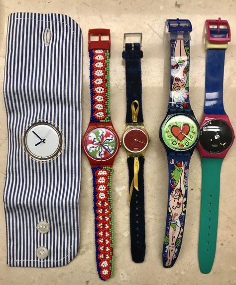 Swatch Watch Aesthetic, Love Bite, Film Collection, Vintage Swatch Watch, Accessory Inspo, Retro Gadgets, Swatch Watch, Stylish Watches, Watch Collection