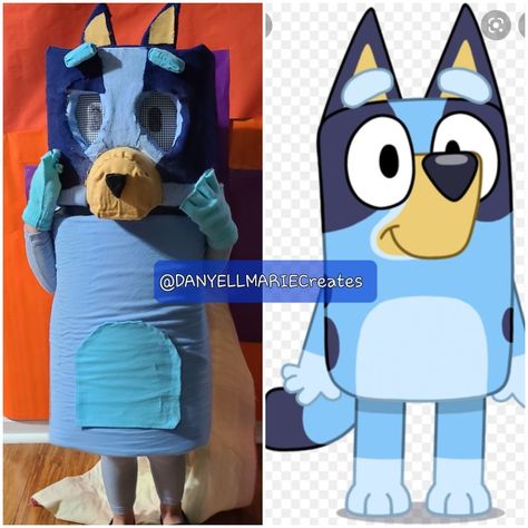 Disney Juniors cartoon Bluey #Bluey #Disneyjunior #diy #homemade #costume #Heelerween Homemade Bluey Costume, Bluey Costume Ideas, Diy Bluey Costume, Bluey Costume, Diy Bluey, Costume Ideas Diy, Halloween Costume Inspiration, Bluey Bluey, Halloween Costume Patterns