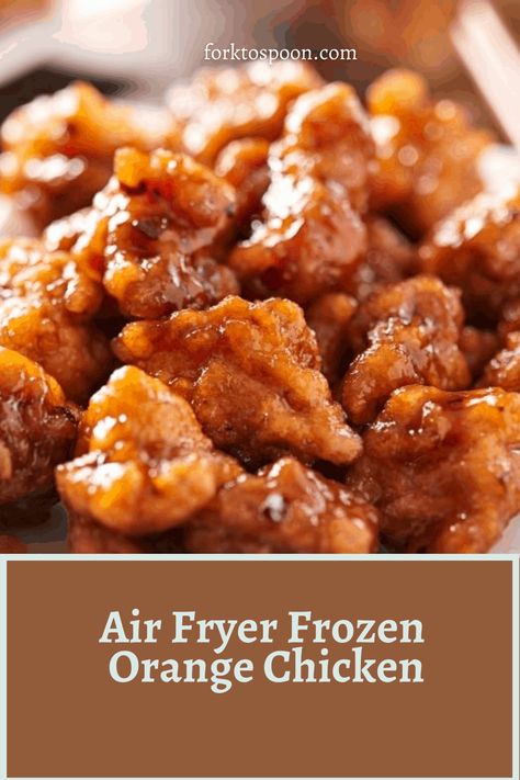 Orange Chicken Air Fryer, Air Fryer Recipes Asian, Air Fryer Orange Chicken, Crispy Orange Chicken, Orange Chicken Stir Fry, Chicken Air Fryer, Grilled Dinner Recipes, Cooking Frozen Chicken, Air Fryer Cooking Times