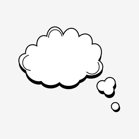 Thought Bubble Aesthetic, Thinking Bubble, Comic Png, College App, Text Cloud, Cartoon Speech Bubble, Cloud Clipart, Bubble Png, Bubble Speech