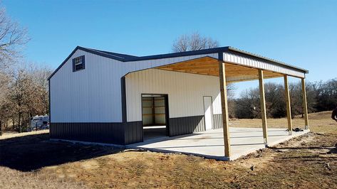 Pole Barn Shop, Building A Carport, Barn House Kits, Building A Pole Barn, Pole House, Post Frame Building, Barn Shop, Pole Barns, Rv Homes