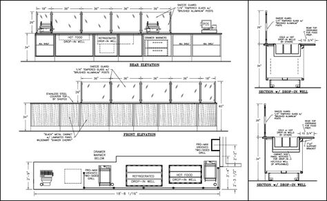 Food Counter Drawings - SHOPCO U.S.A., Inc. Starbucks Counter Design, Food Counter Design, Service Counter Design, Service Counter Design Restaurants, Coffee Bar Counter, Counter Detail, Serving Counter, Coffee Plan, Coffee Shop Counter