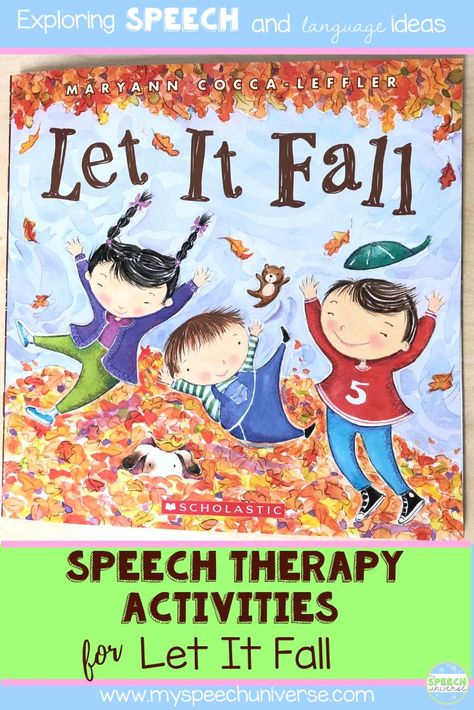 November Speech Therapy Activities, Fall Prek, Fall Speech Therapy, Speech Therapy Ideas, Preposition Activities, Preschool Speech Therapy, Childrens Books Activities, School Speech Therapy, Visual Supports