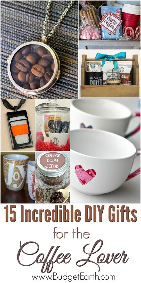 Looking for the perfect gift for someone who loves coffee? Check out our list of 15 Incredible DIY Gifts for the Coffee Lover here! Coffee Lover Gift Ideas, Lover Gift Ideas, Coffee Drawing, Coffee Scrub, Coffee Lover Gift, Diy Coffee, Homemade Christmas Gifts, Cup Of Joe, Mason Jar Diy