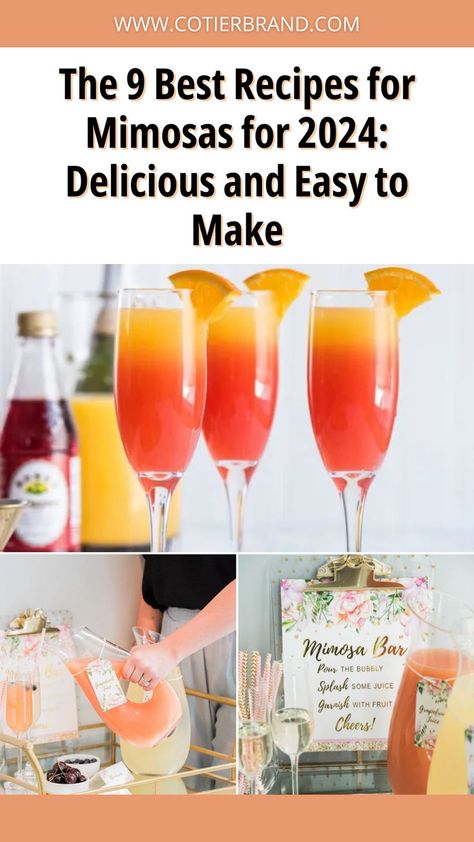 Cocktail party recipes that steal the show. These innovative mimosa ideas will have your guests talking long after the party's over. Mimosa Bar Recipe, Mimosa Ideas, Cocktail Party Recipes, Mimosa Recipe Easy, Best Mimosa Recipe, Mimosa Recipes, Cocktail Party Food, Mimosa Recipe, Seasonal Cocktail