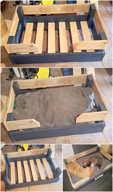 Diy Pallet Decoration, Sleeping Hours, Pallet Decoration Ideas, Kennel Furniture, Pallet Dog Beds, Dog Den, Dog Bedroom, Pallet Home Decor, Pallet Projects Easy