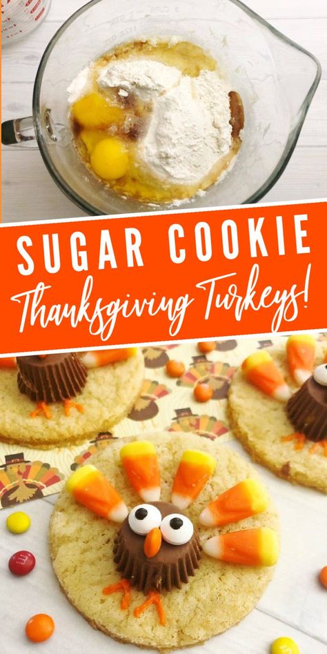 Fun & Festive Sugar Cookie Thanksgiving Turkeys! So Easy to Make! Easy Turkey Cookies For Kids, Thanksgiving Toddler Dessert, Sugar Cookie Thanksgiving, Cookie Thanksgiving, Turkey Dessert, Turkey Sugar Cookies, Turkey Desserts, Turkey Cookie, Holiday Recipies