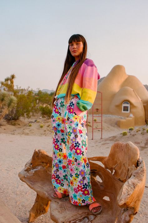 Mira Mikati Spring 2022 Ready-to-Wear Collection | Vogue Mira Mikati, London Boutique, Flower Sweater, Eclectic Fashion, Cotton Coat, Fashion Show Collection, Colorful Fashion, Paris Fashion, Paris Fashion Week