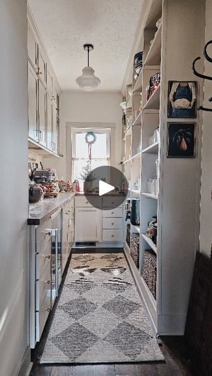 Pantry Hill Mudroom, Jillian Harris Pantry, Plain English Kitchen Pantry, Pull Out Trash Cans, Stock Cabinets, Rev A Shelf, Diy Pantry, Cat Food Storage, Dog Food Storage