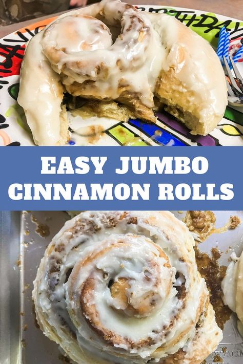 Large Cinnamon Roll Recipe, Huge Cinnamon Rolls Recipe, Large Cinnamon Rolls Homemade, Giant Cinnamon Rolls Homemade, Jumbo Cinnamon Rolls Homemade, Bread Braids, Jumbo Cinnamon Rolls, Cinn Rolls, Giant Cinnamon Rolls