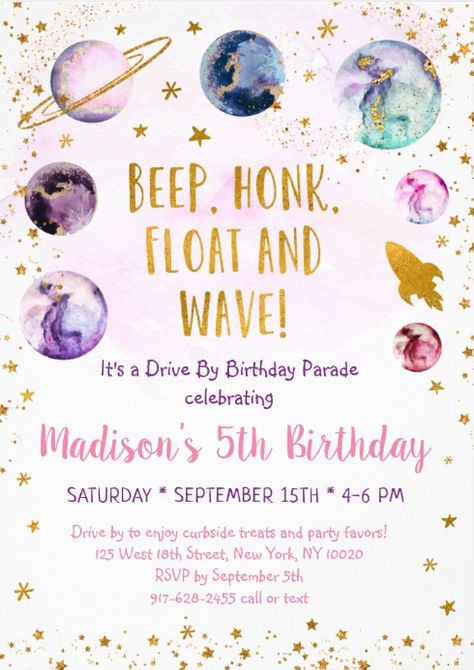 Space Themed Birthday Party Cake, Birthday Galaxy Theme, Space Themed Birthday Party Girl, Galaxy Birthday Party Ideas, Space Party Invitations, Planet Birthday Party, Planet Birthday, Galaxy Birthday, Space Birthday Invitation