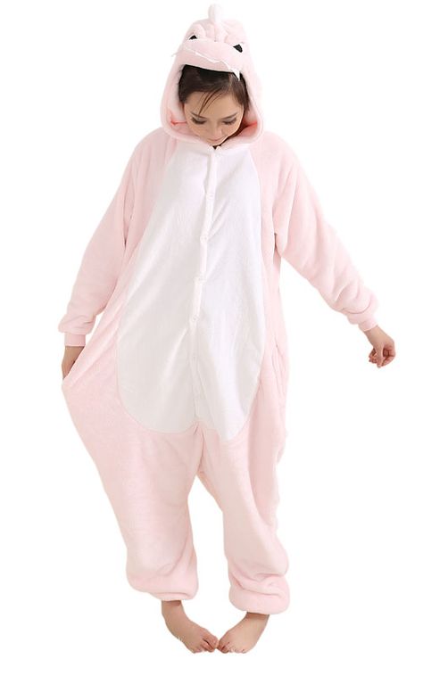 Dino Onesie, Animal Cosplay, Animal Onesie, Animal Pajamas, Pink Dinosaur, Onesie Pajamas, Cosplay Costume, Pajamas, Pink