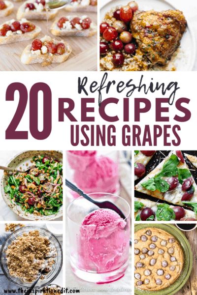 What To Do With Extra Grapes, What To Do With Soft Grapes, Leftover Grapes Recipe, Red Grape Recipes, Desserts With Grapes, Recipes Using Grapes, What To Make With Grapes, Fresh Grapes Recipes, Red Grapes Recipes