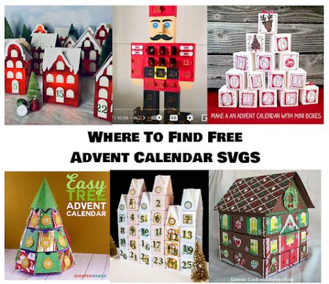 Advent Calendar Svg Free, Advent Calendar Pattern Free, Cricut Advent Calendar Svg, Cricut Advent Calendar Ideas, Advent Calendar Tutorial, Cricut Advent Calendar, Advent Calendar Cricut, Diy Calendars, Cricut Cheat Sheets