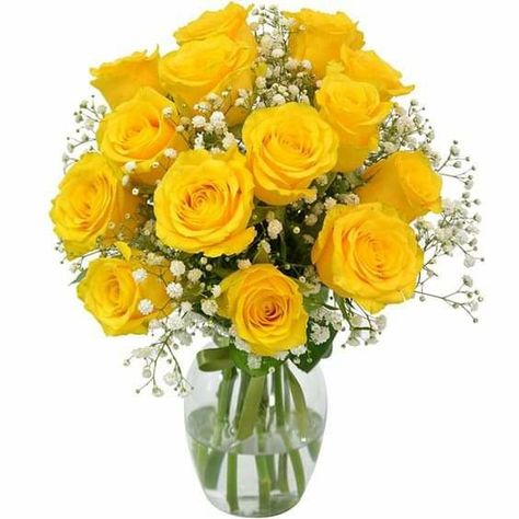 Vases Photography, Yellow Rose Bouquet, Roses Only, Beautiful Flowers Images, Good Morning Flowers Pictures, Country Roses, Beautiful Rose Flowers, Birthday Pictures, Good Morning Flowers